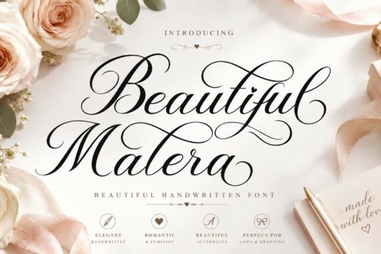 Beautiful Malera Font
